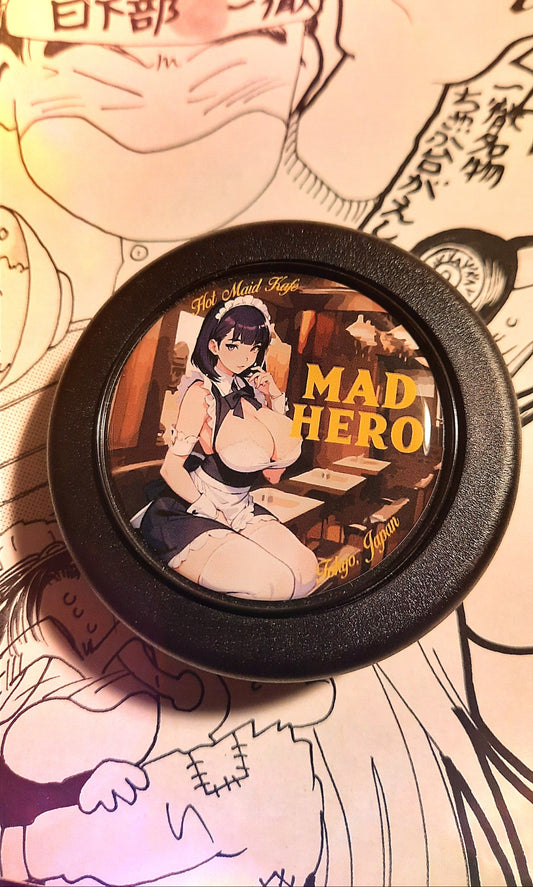 MAD HERO Hot Maid Kafe horn button big - JDM Import