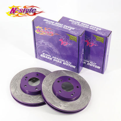 N-STYLE dragon slit brake FRONT DISCS  - JDM Import
