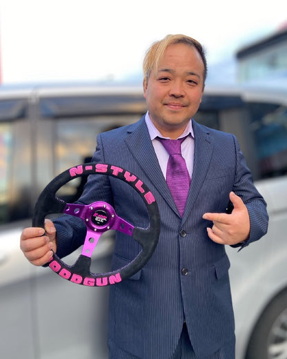 NAOKI NAKAMURA N-STYLE Steering Wheel - Naoki presenting the steering wheel - JDM Import
