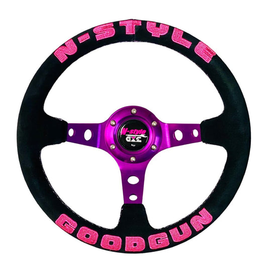 NAOKI NAKAMURA N-STYLE x Goodgun steering wheel 320mm - JDM Import