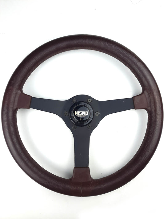 Original NISMO 360E old logo BROWN steering wheel-MYSTERY! - Mad Hero