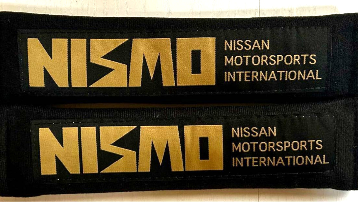 NISMO old logo seat belt cushions