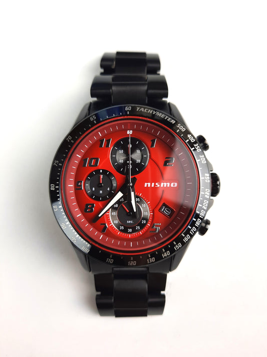 NISMO original chonograph watch - red dial photo - JDM Import