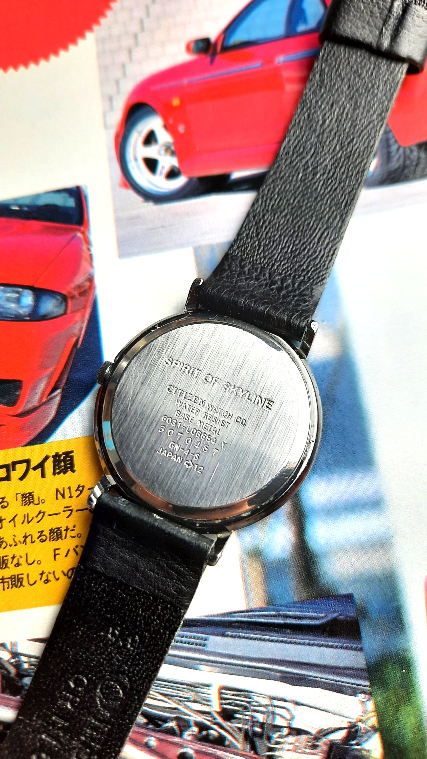 NISSAN The spirit of Skyline Citizen watch - JDM Import - photo of the back