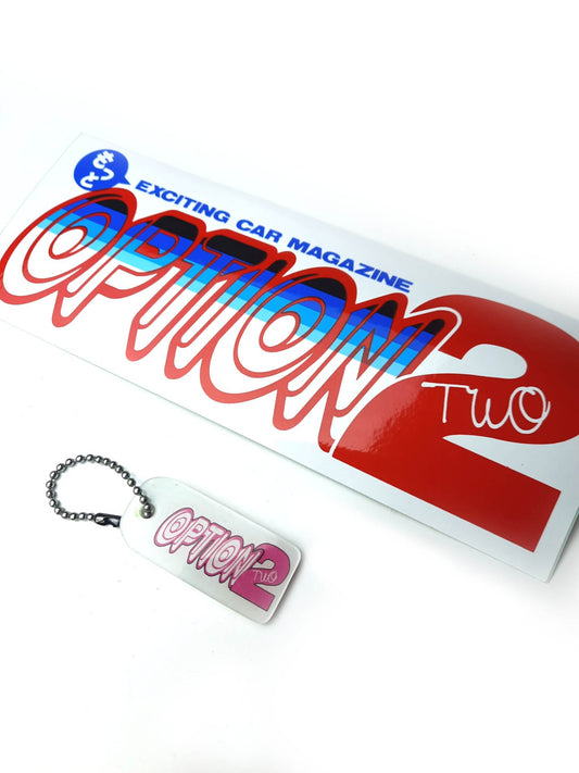OPTION Magazine ORIGINAL keychain + sticker combo photo