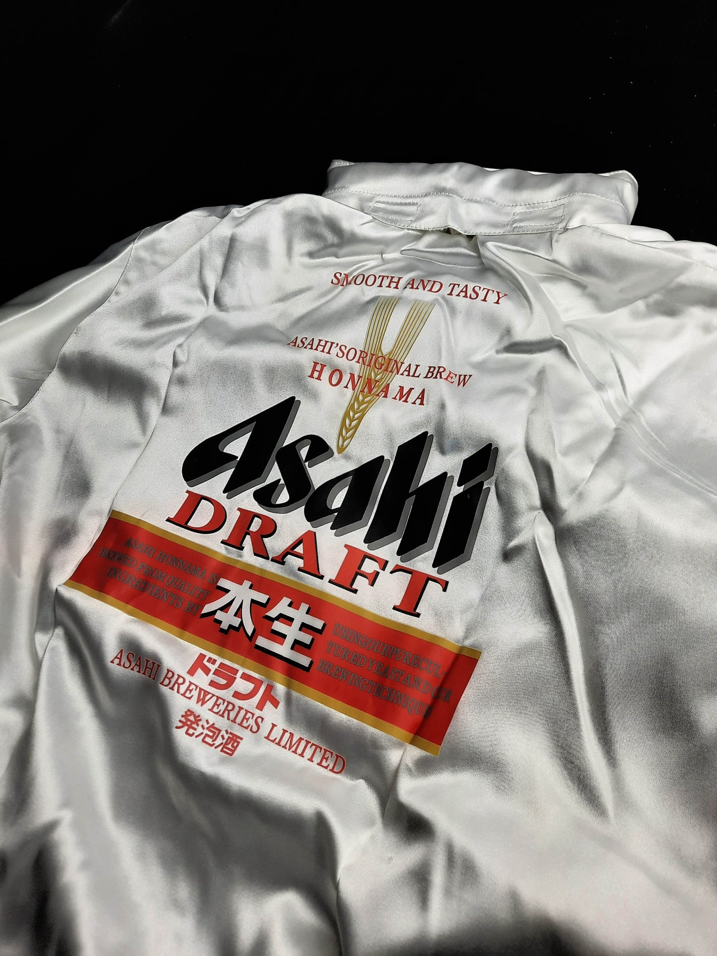ORIGINAL ASAHI BEER JACKET LIMITED EDITION - Back print detail - JDM IMPORT