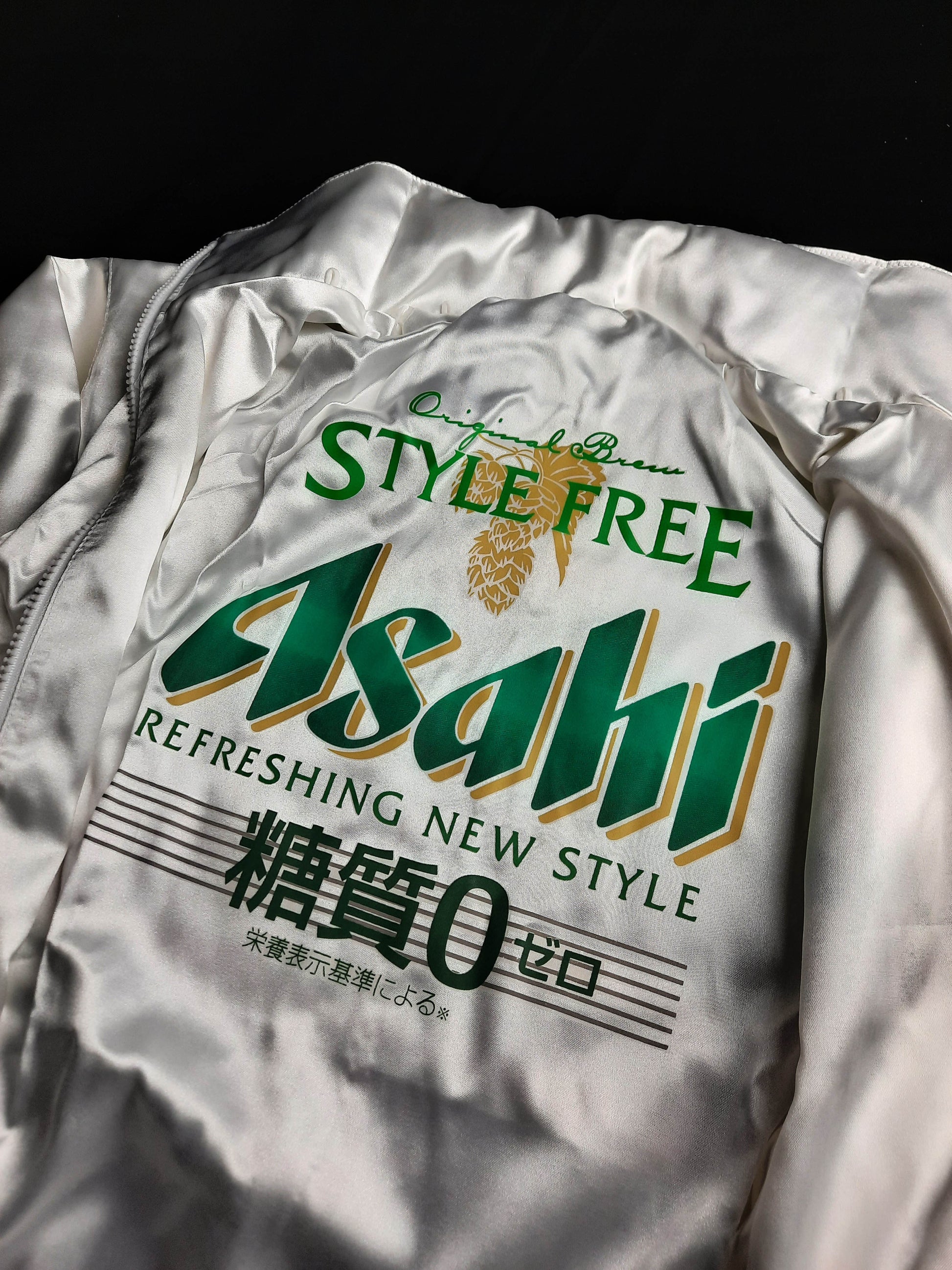 ORIGINAL ASAHI BEER JACKET LIMITED EDITION - Back print double face detail - JDM IMPORT