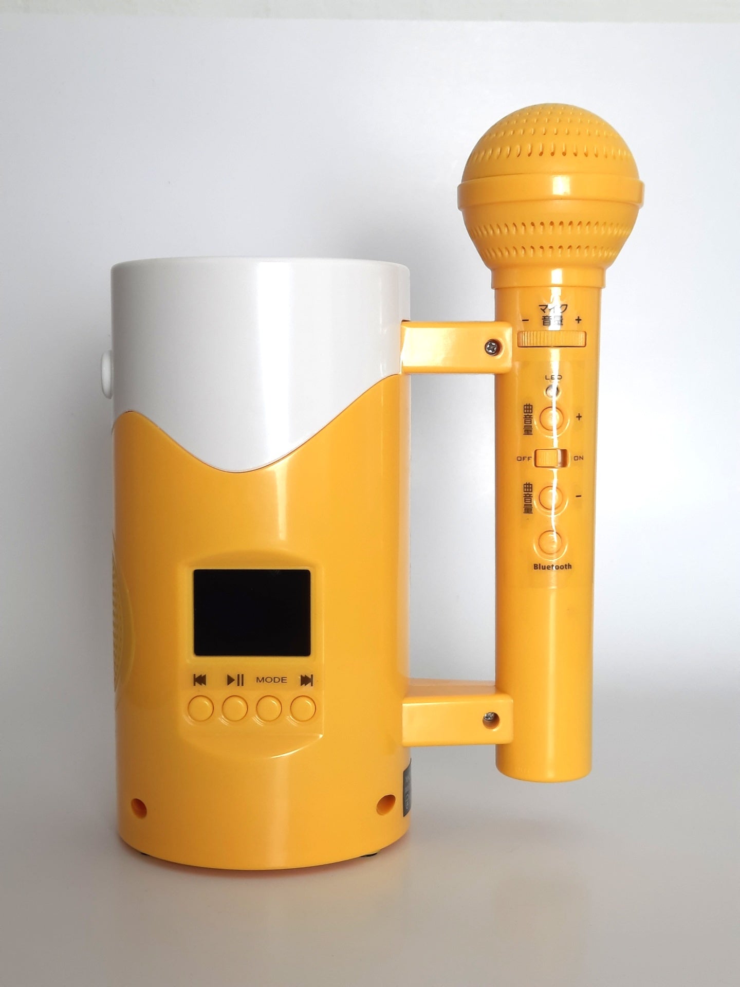 Original KIRIN beer portable Japanese karaoke kit -  Beer microphone LCD display