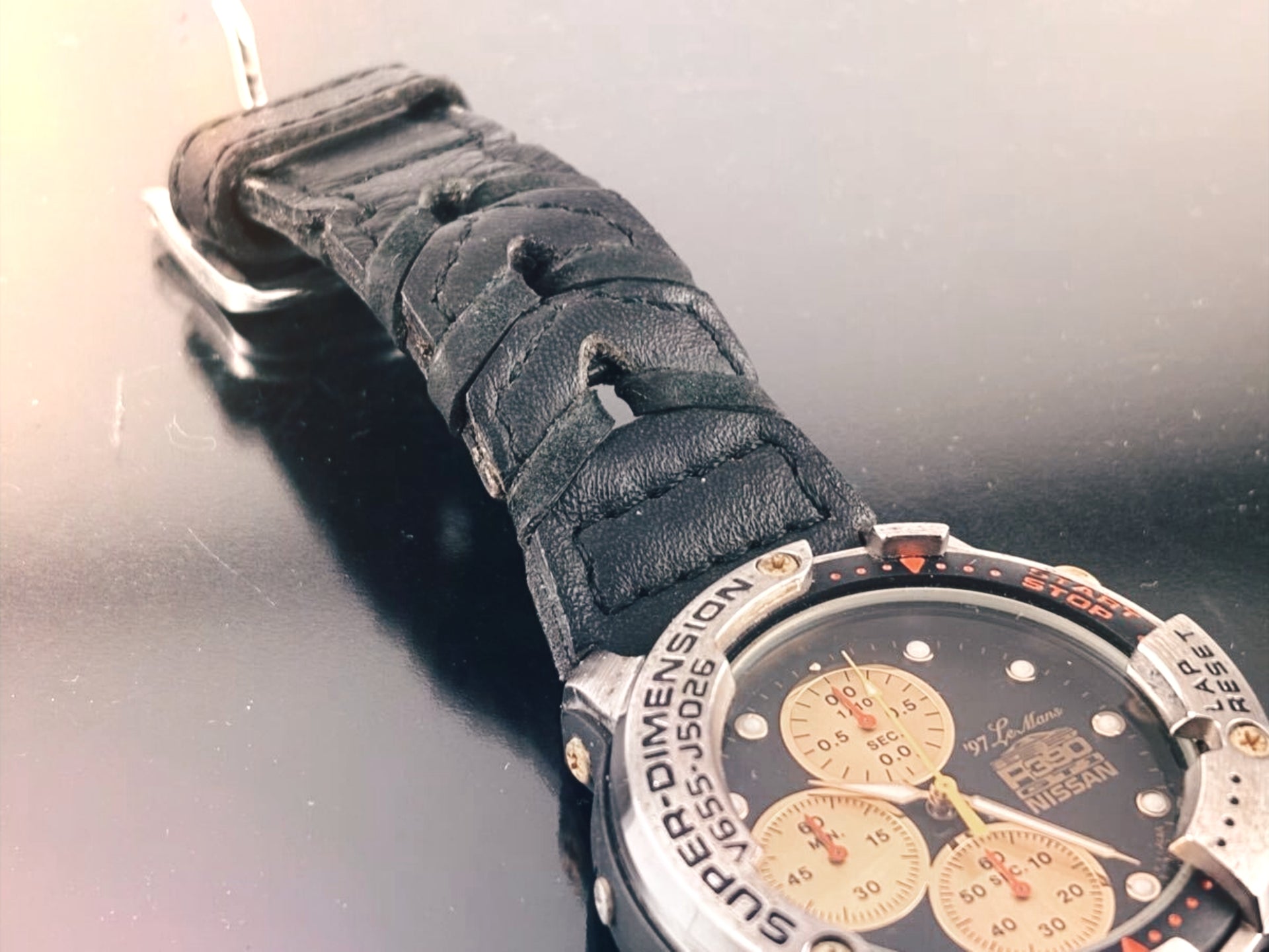 Original NISSAN R390 GT1 1997 LE MANS watch - Original strap top - JDM Import