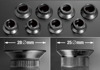 Replacement wheel bolt seats (COMPLETE SET of 16)