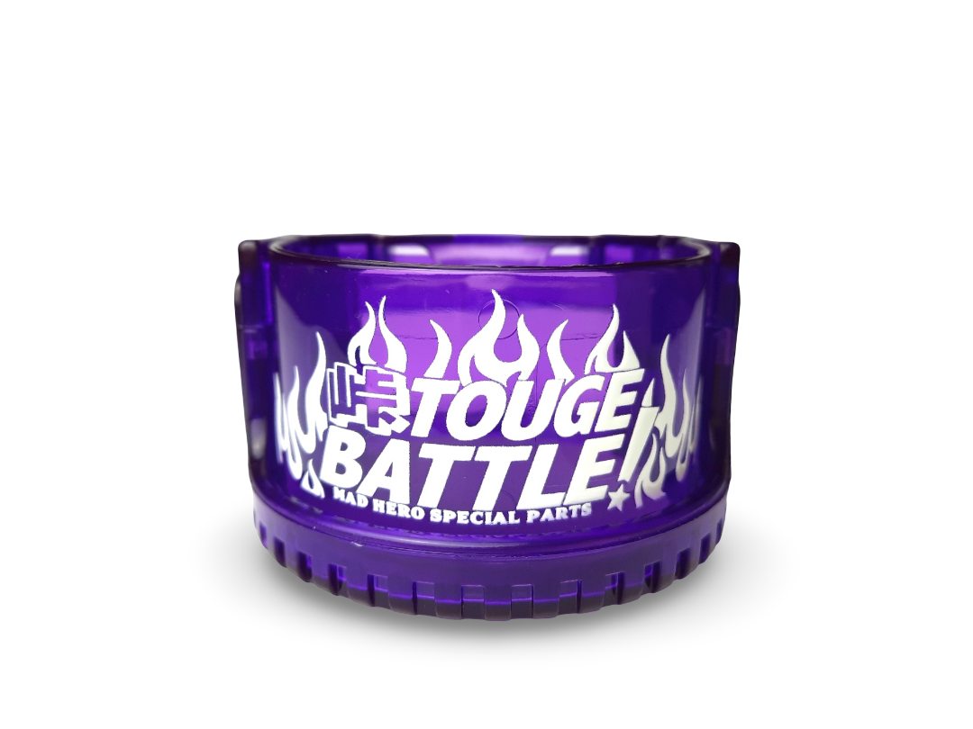 TOUGE BATTLE!™ SKELETON CUPHOLDERS - Color Purple Flames