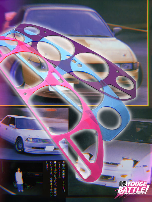 TOUGE BATTLE!™ SKELETON JDM SPEEDOMETER COVERS - Silvia S13 / 180SX / 200 SX / 240SX / Skyline GTR / JZX100 / JZX90