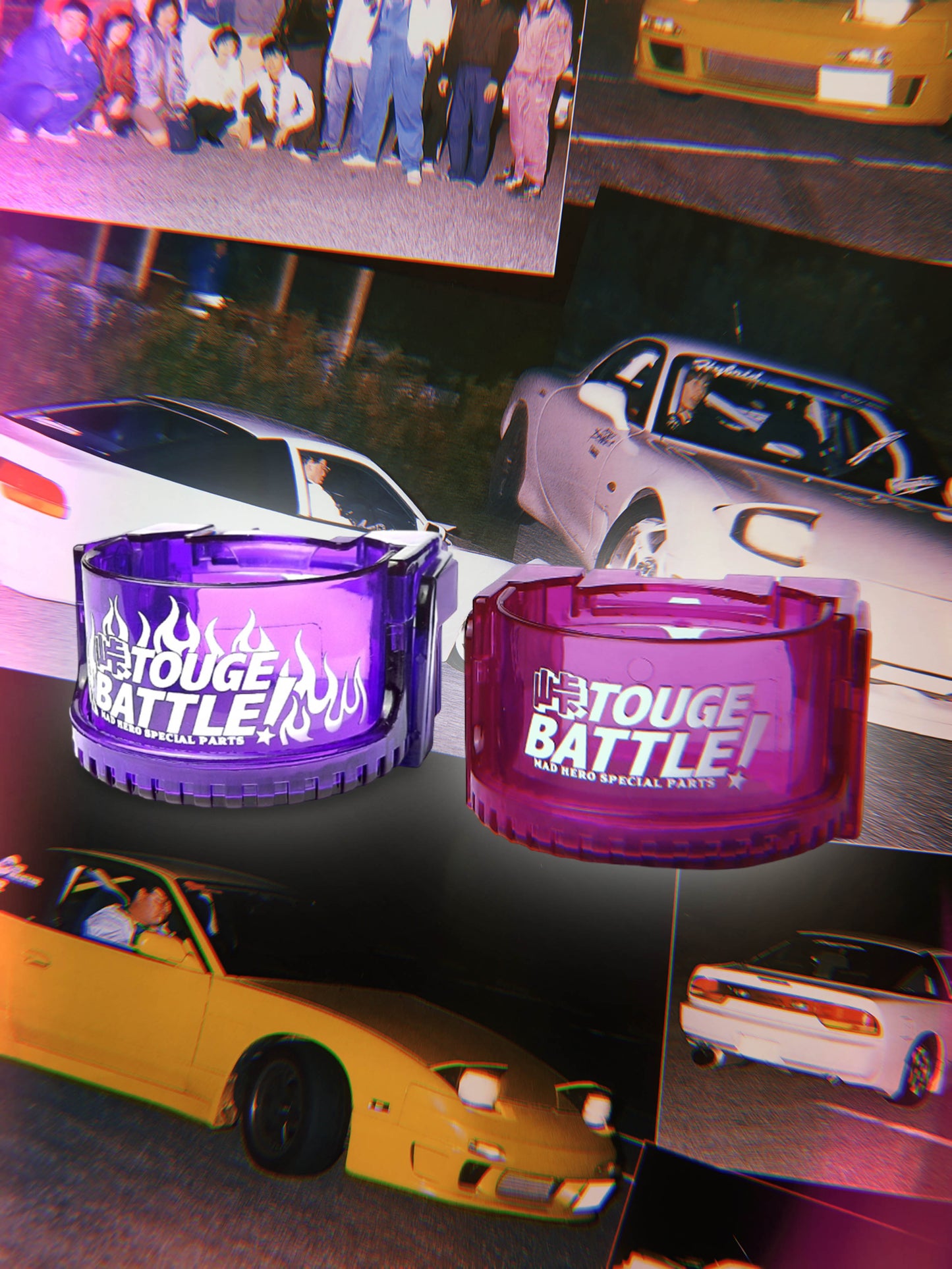 TOUGE BATTLE!™ skeleton cup holders - JDM original