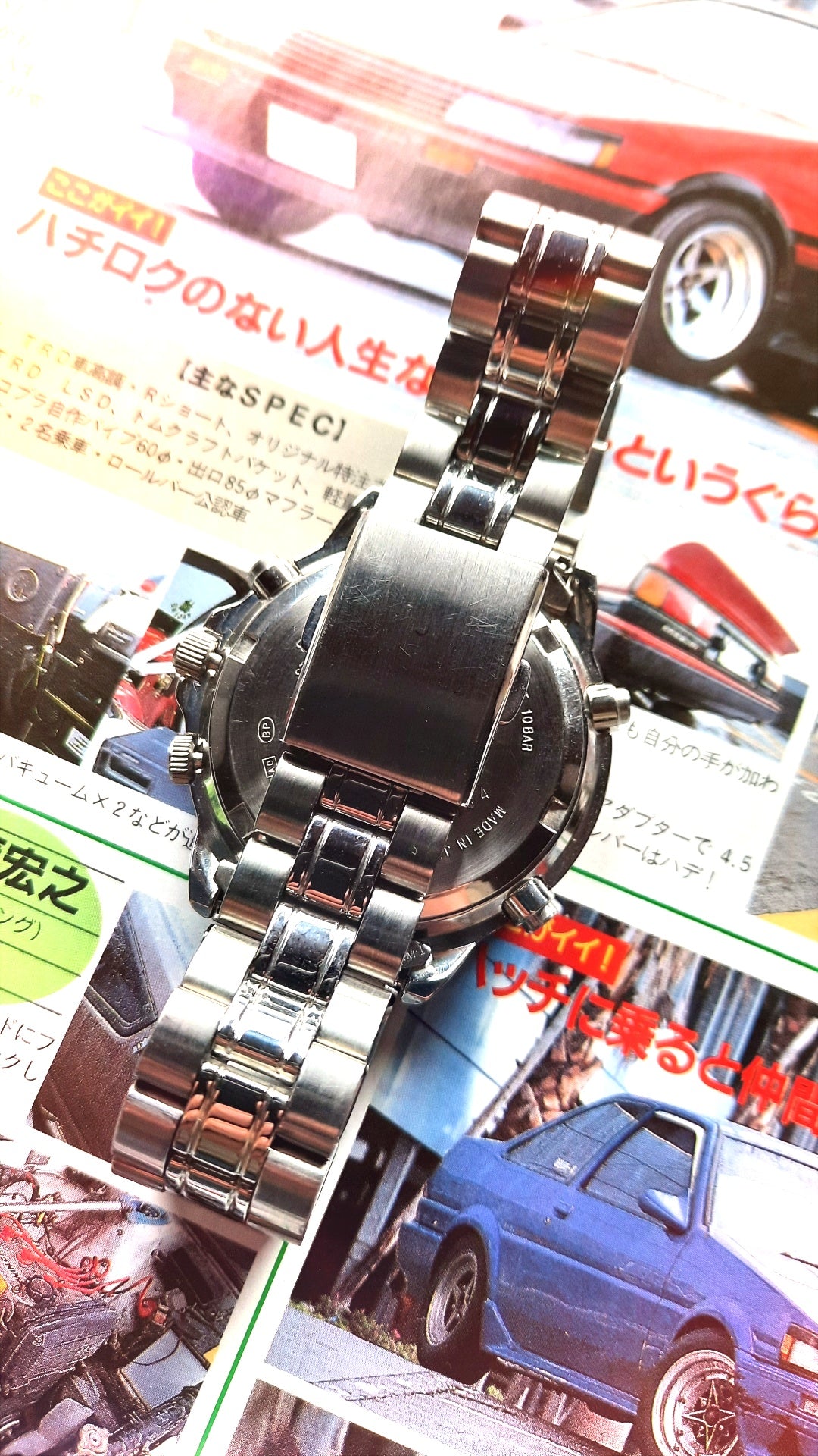 TOYOTA FORMULA 1 SEIKO CHRONOGRAPH WATCH - Strap view - JDM IMPORT