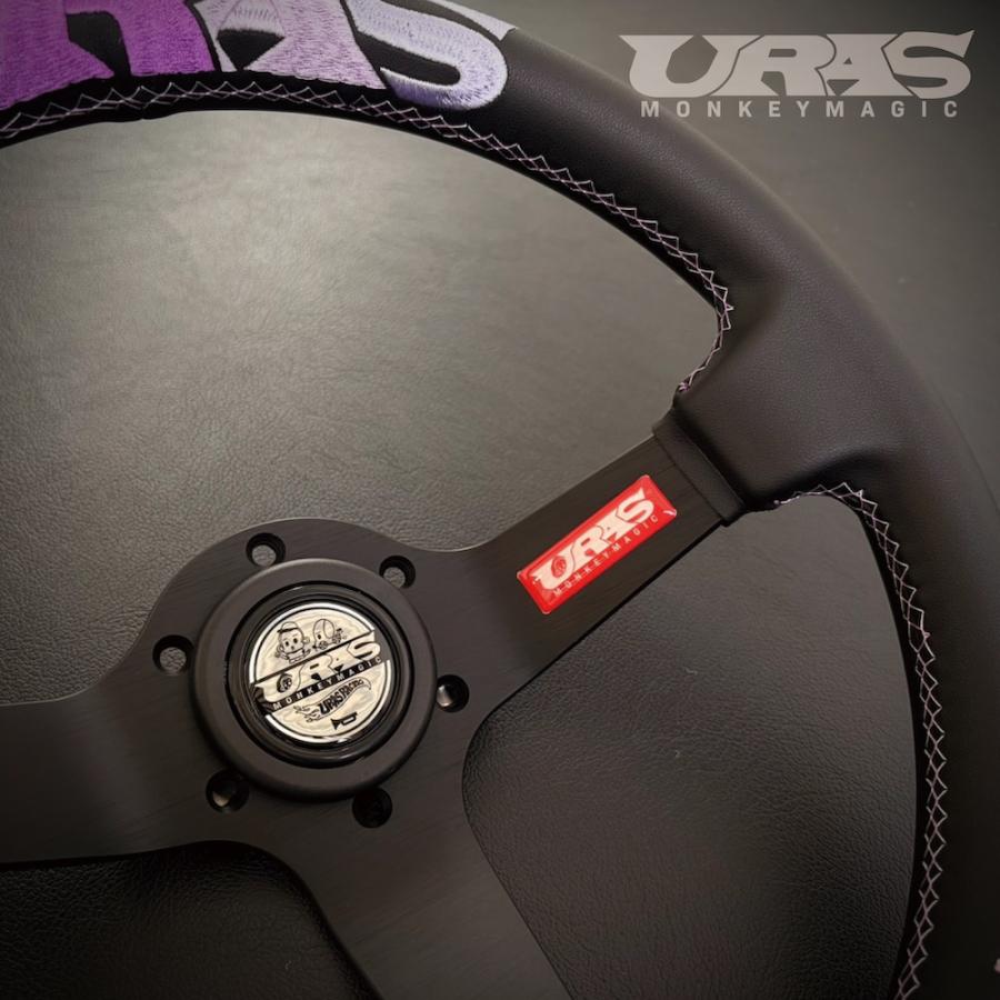 URAS MONKEY MAGIC steering wheel - Limited Edition - PURPLE color - details