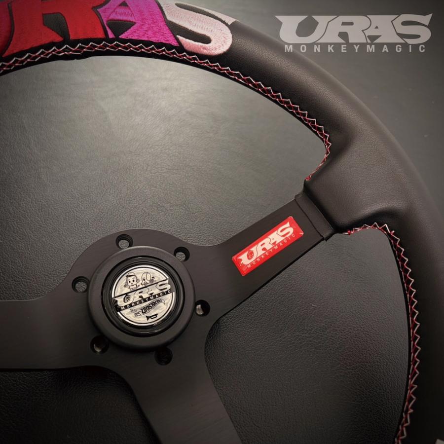 URAS MONKEY MAGIC steering wheel - Limited Edition - ROSE color - details