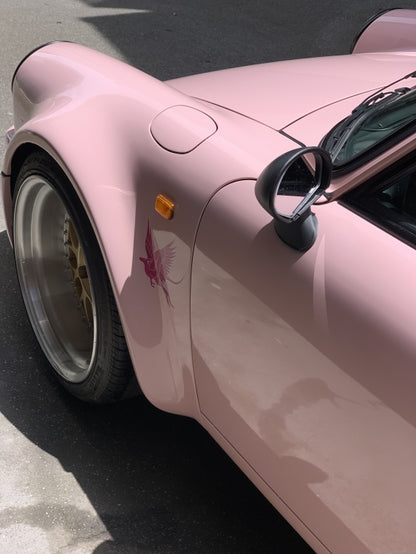 Vitaloni Sebring mirrors mounted on a Porsche 911 - Using existing base - JDM