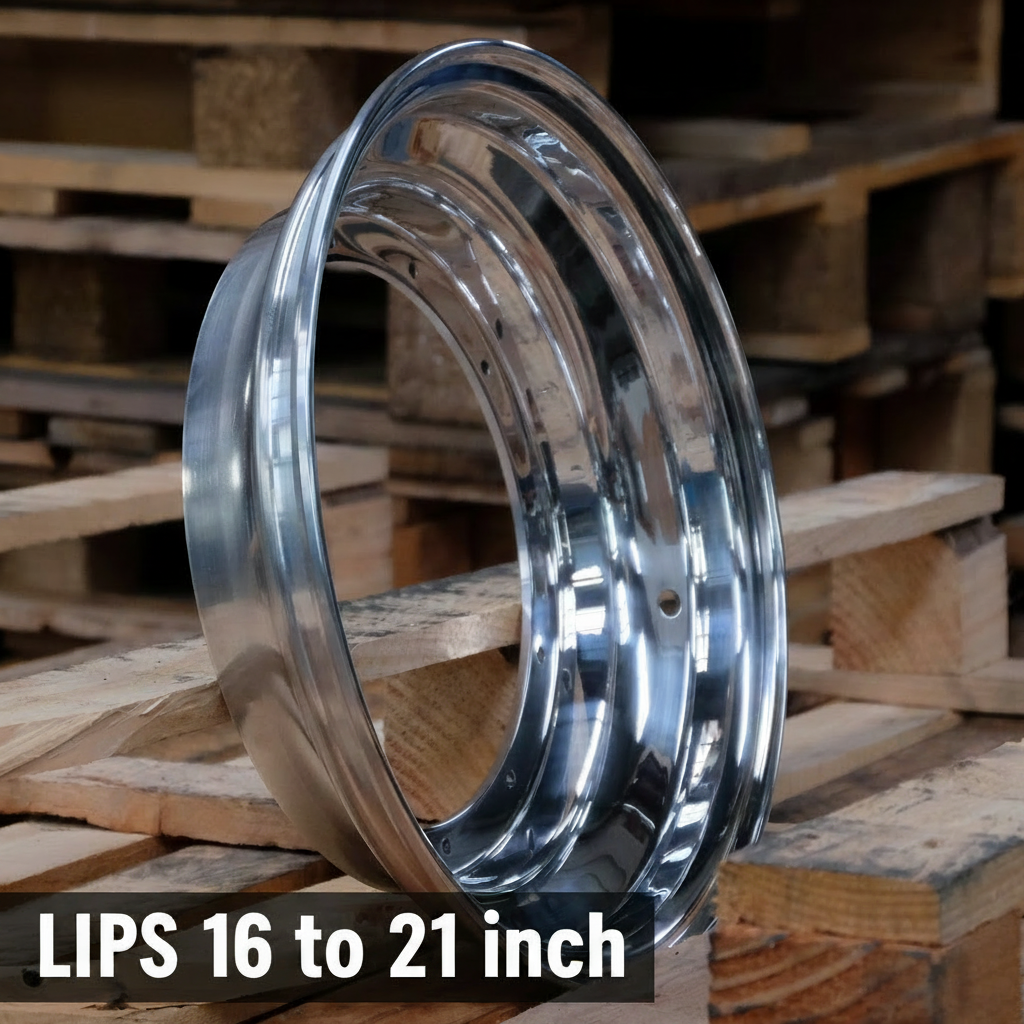 CUSTOM LIPS FOR WHEELS - 16 TO 21 INCH - Image of a custom lip for 3-piece wheels | Mad Hero