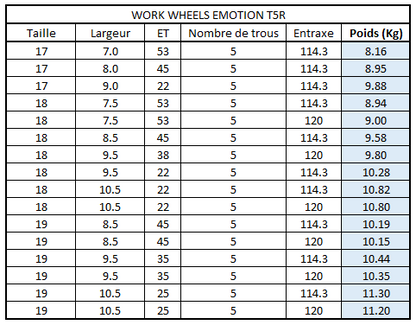 WORK Wheels - Emotion T5R